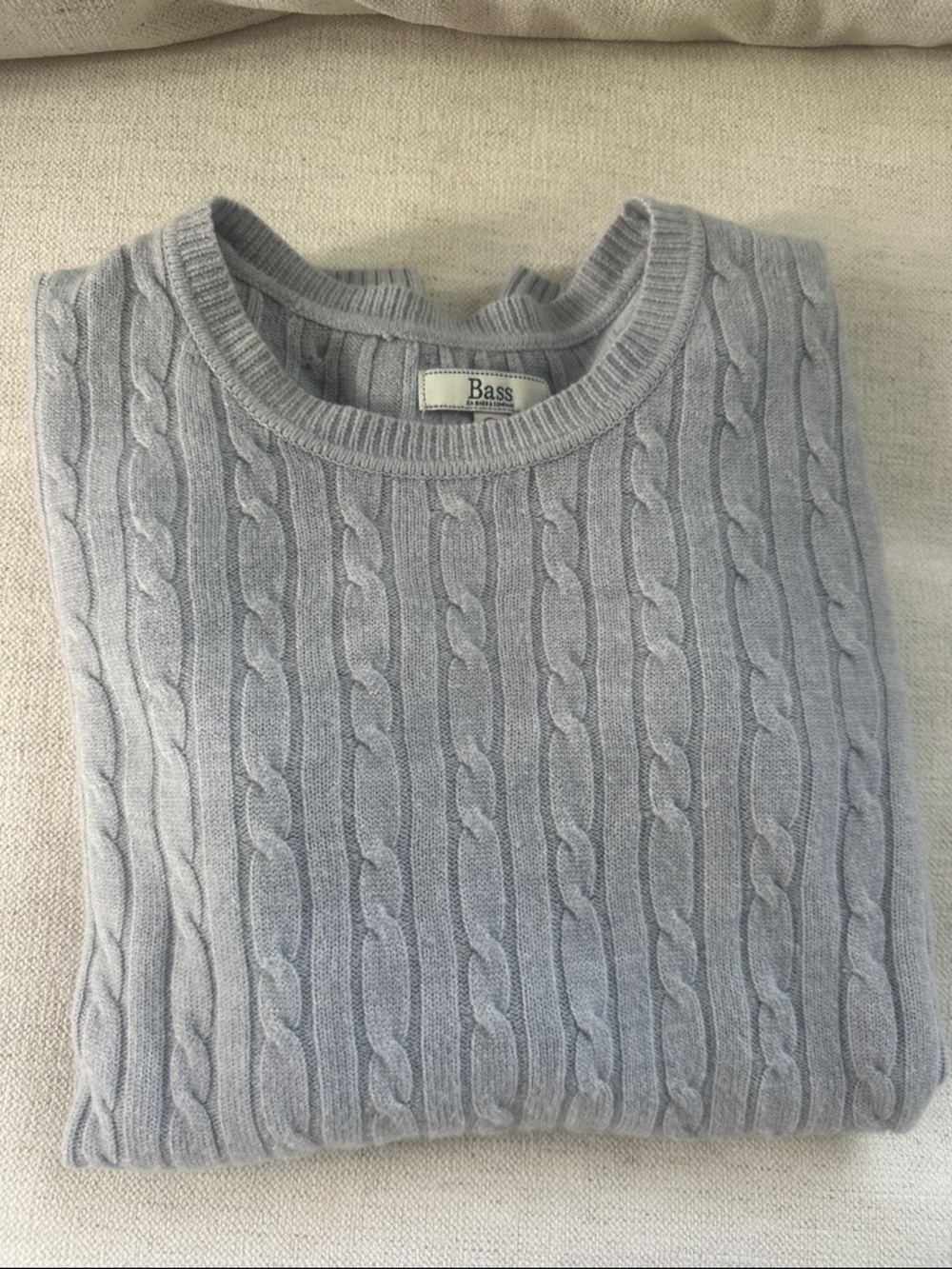 Cable knit Cashmere like Sweater